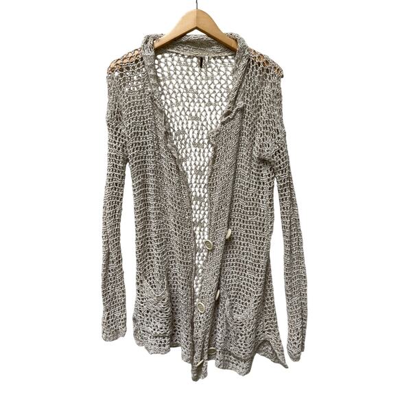 Free People Knitted Cardigan Sweater Cover up Size XS - Picture 1 of 6